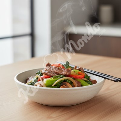 Protein und Gemüse als Basis