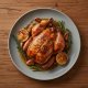 Poulet rôti au citron et à l'ail