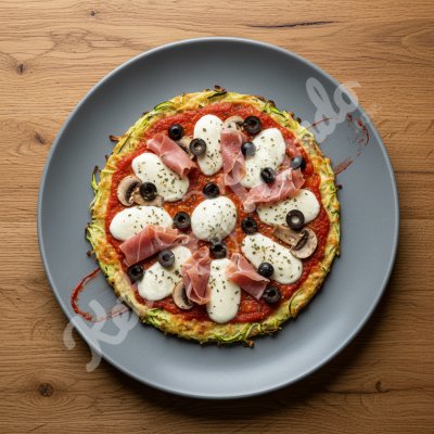 Pizza à la croûte de courgette