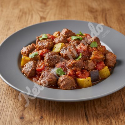 Guiso de cordero con especias marroquíes (ras el hanout)