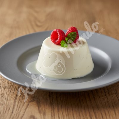 Panna cotta con leche de coco y vainilla