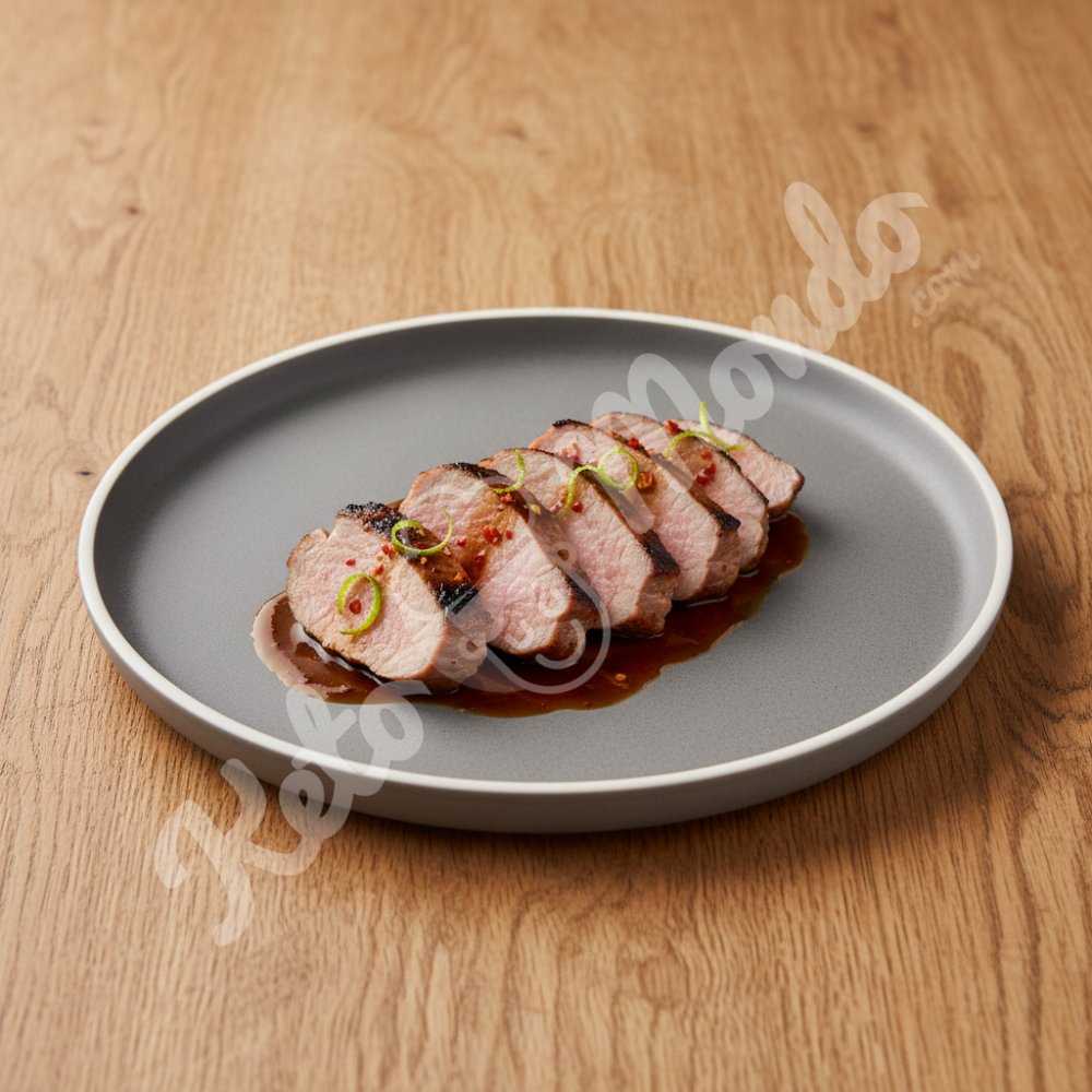 Cerdo marinado con jengibre y lima