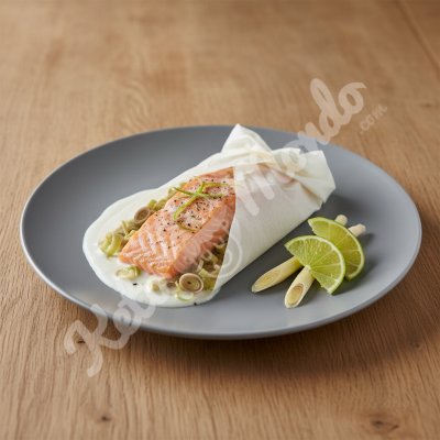 Saumon à la citronnelle et lait de coco