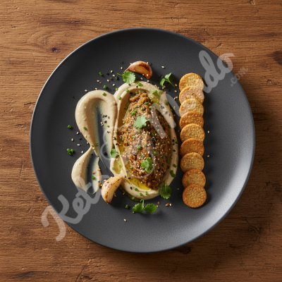 Caviar d'aubergine au tahini et citron