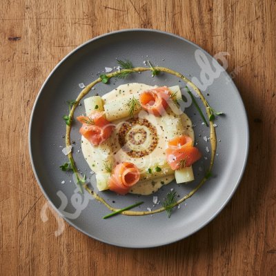 Poireaux gratinés au saumon fumé