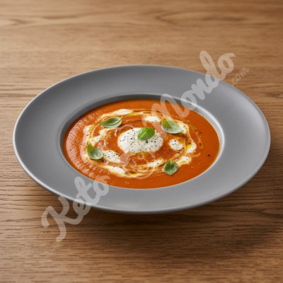 Soupe veloutée tomate-ricotta