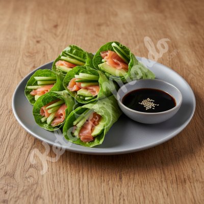 Rouleaux de printemps au saumon fumé et avocat