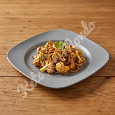 Coliflor salteada con especias (estilo portugués)
