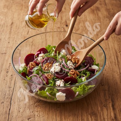 Beetroot and goat’s cheese salad