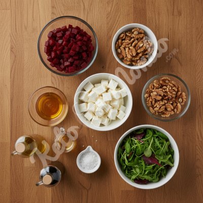 Salade betteraves chevre noix