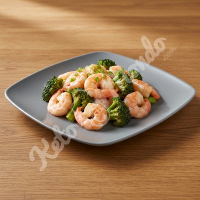 Stir fry broccoli shrimp