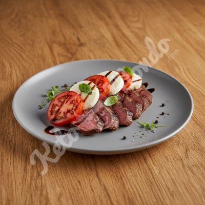 Tomato mozzarella steak