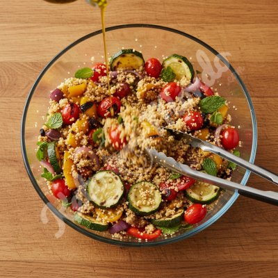 Salade couscous légumes grilles