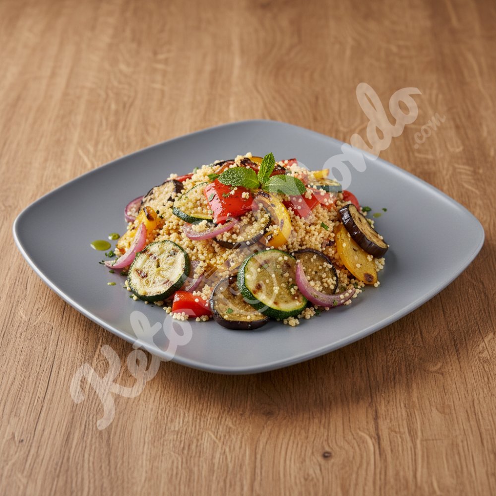 Gegrillter Gemüse-Couscous-Salat
