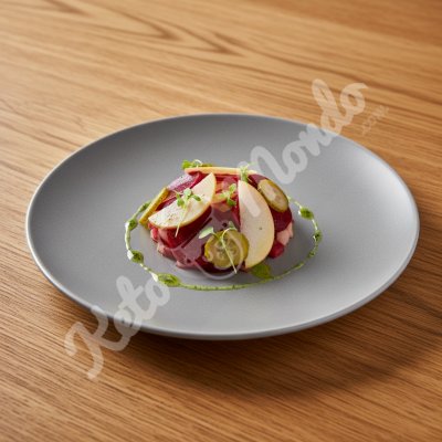 Salade betteraves pommes cornichon
