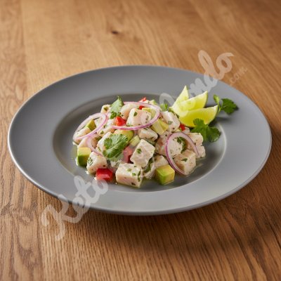 Lime fish ceviche