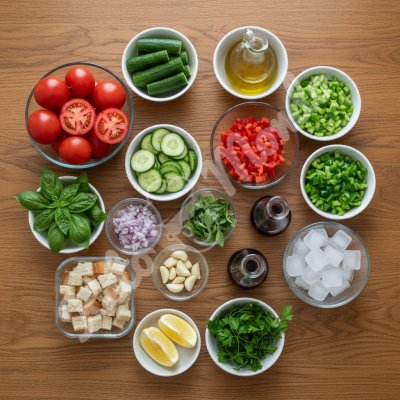 Gazpacho léger tomate et concombre