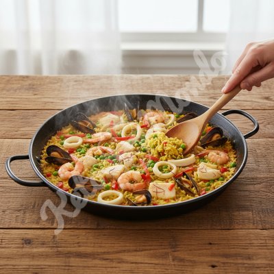 Paella leggera ai frutti di mare