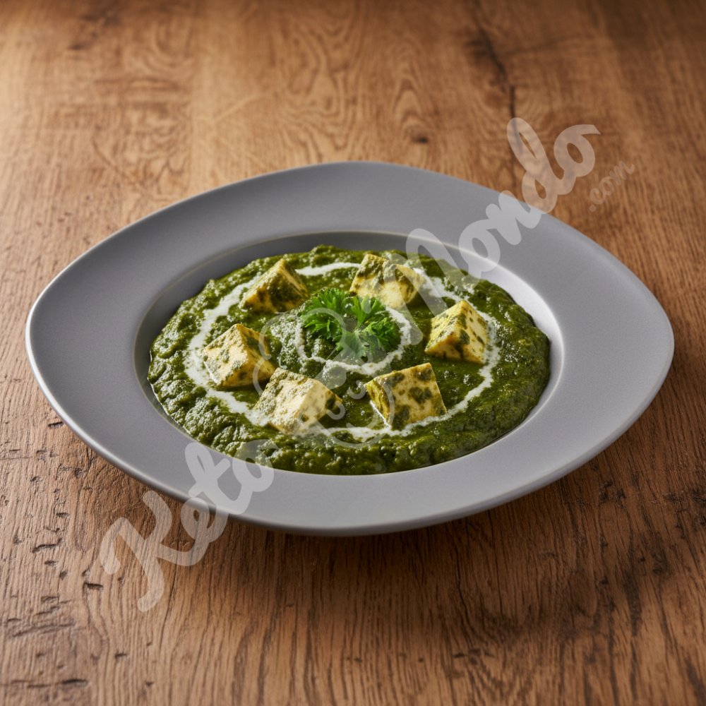Spinach curry with paneer