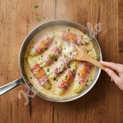 Endivien mit Schinken und Béchamel