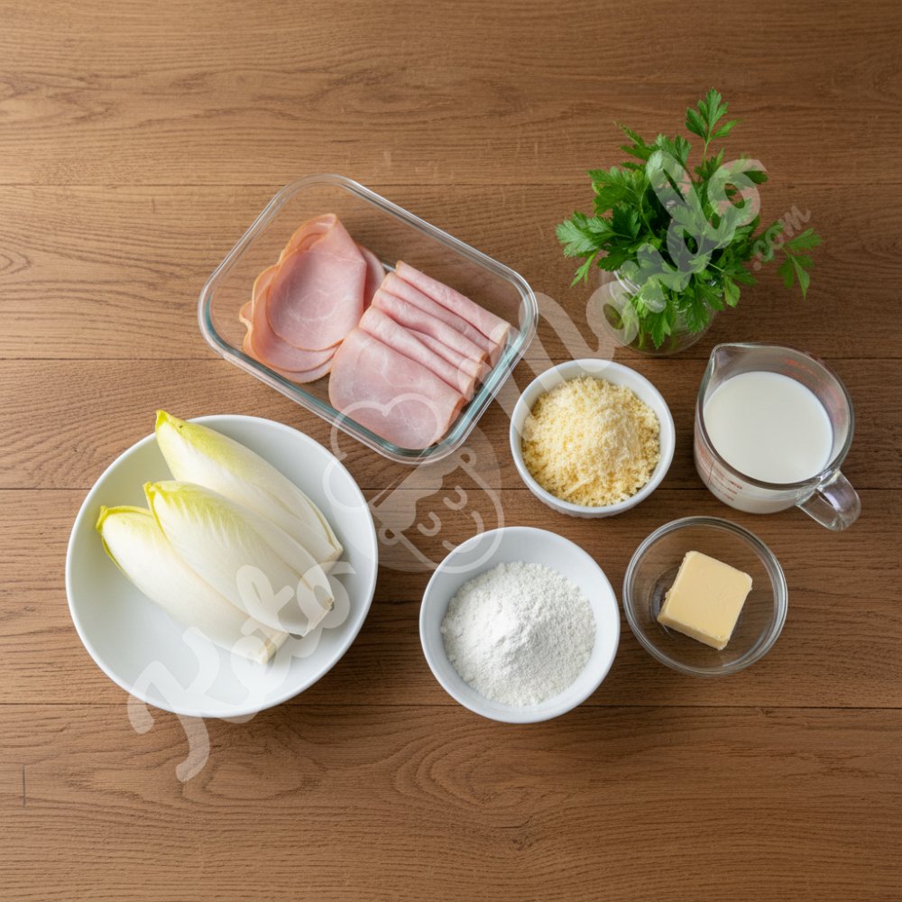 Endives au jambon et béchamel